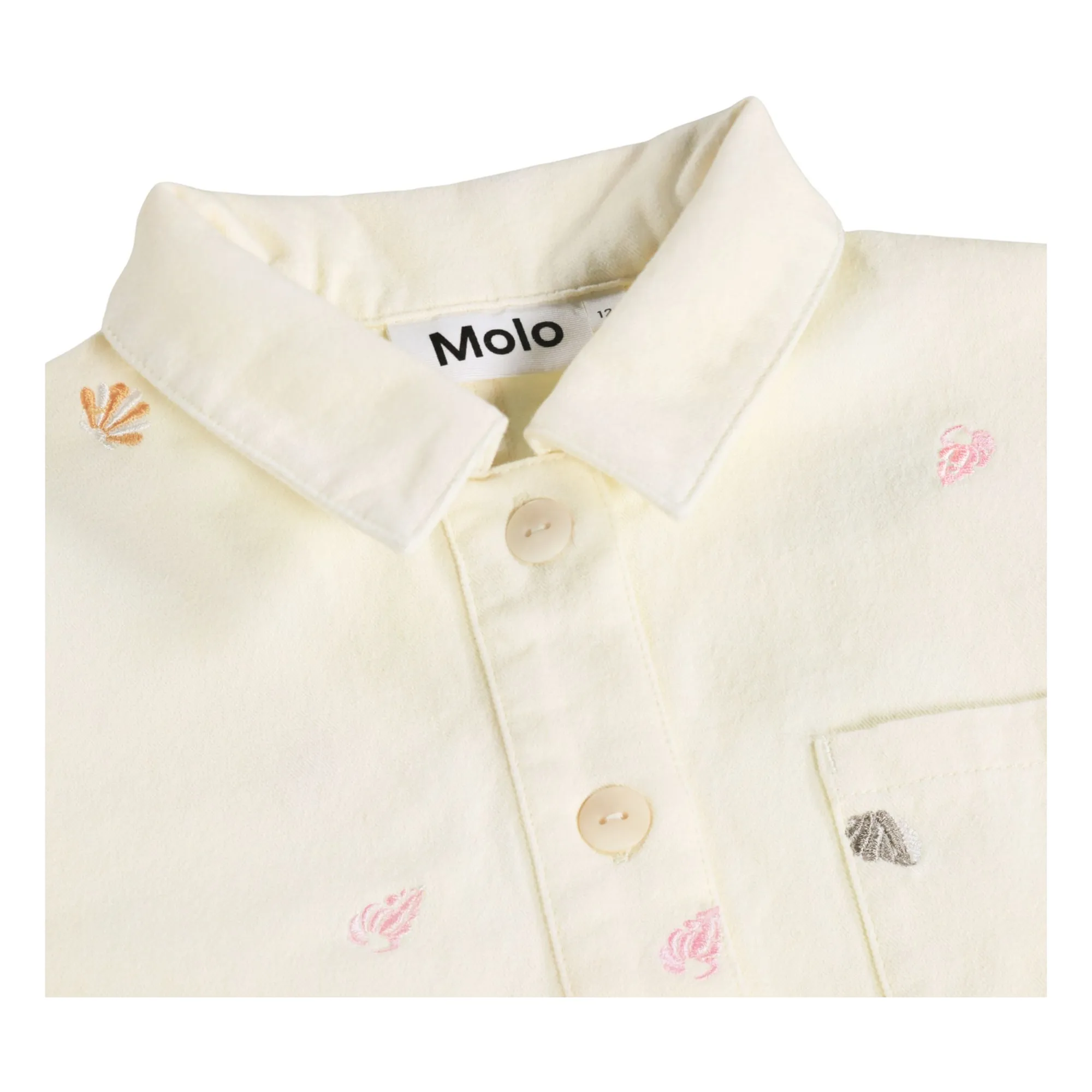 Chaqueta de algodón ecológico Hellen Coquillages | Crudo- Imagen del producto n°4