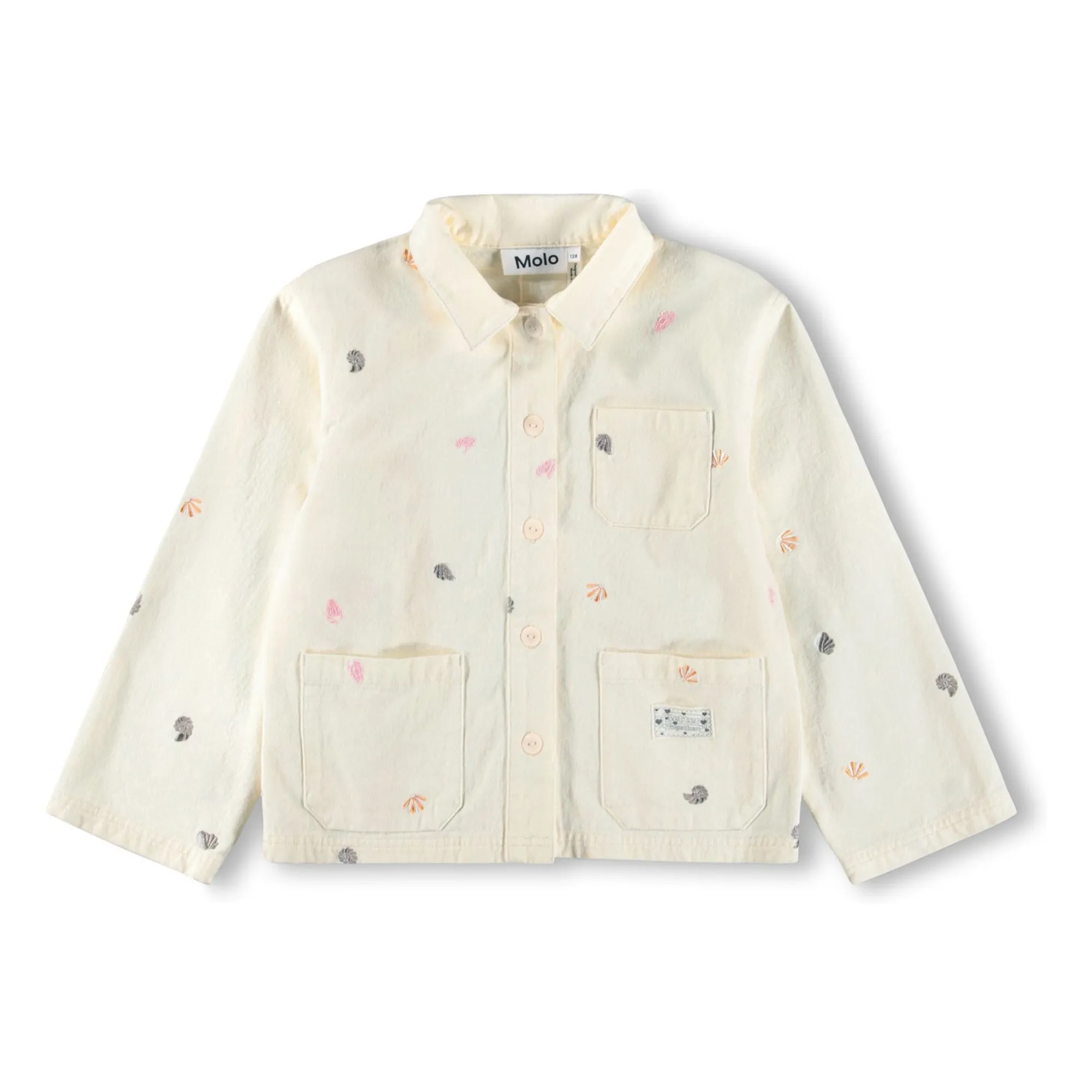 Chaqueta de algodón ecológico Hellen Coquillages | Crudo- Imagen del producto n°0