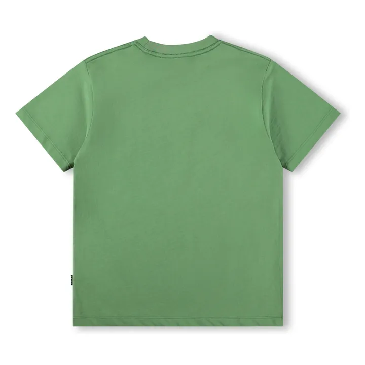 Camiseta Riley Parches Algodón orgánico | Verde- Imagen del producto n°3