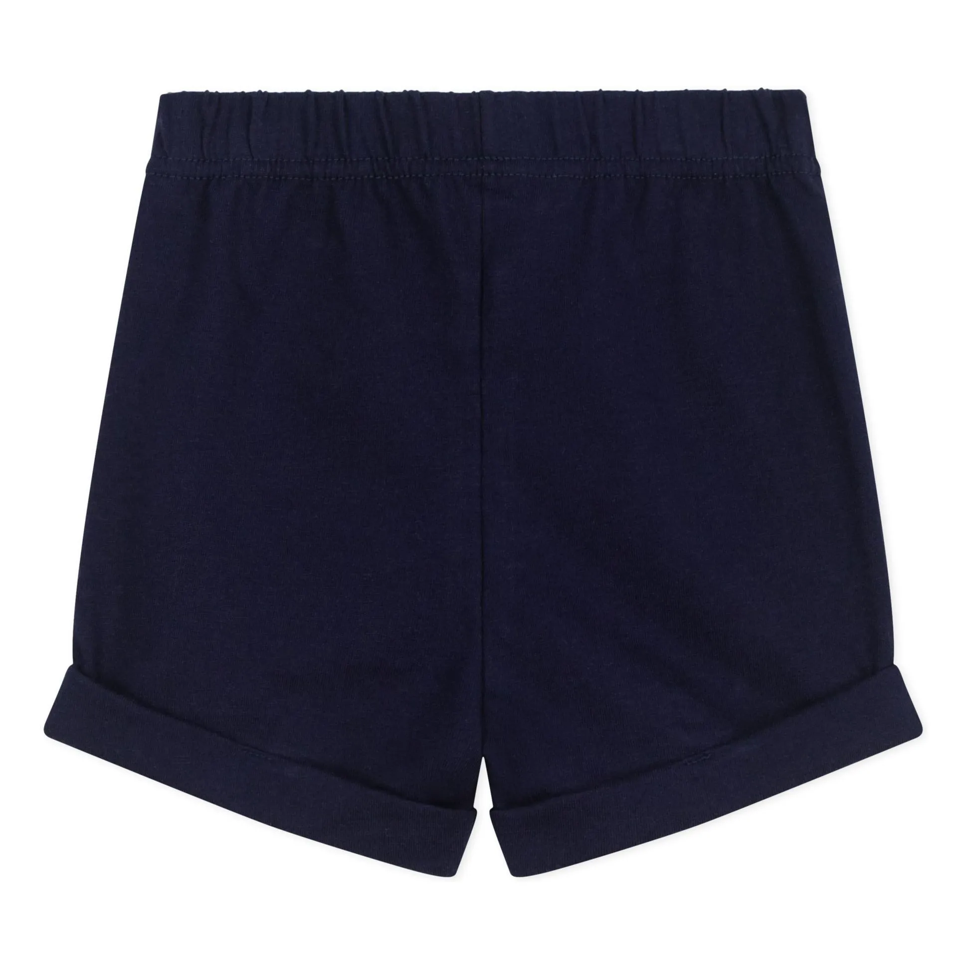 Short Uni Molleton Coton Bio | Bleu nuit- Image produit n°2