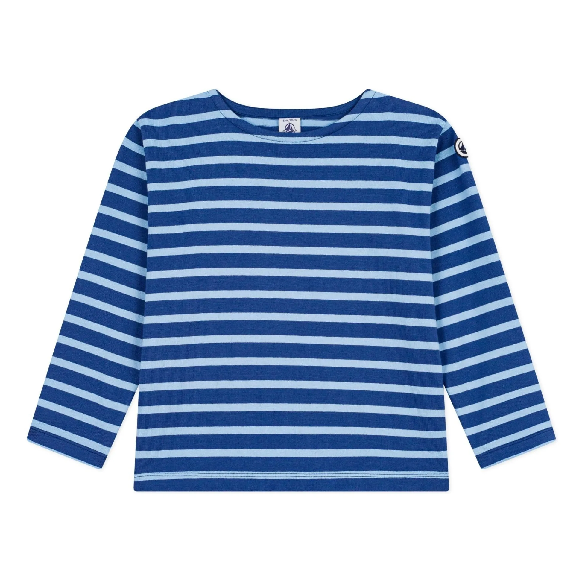T-shirt Ecusson Marinière | Bleu- Image produit n°0