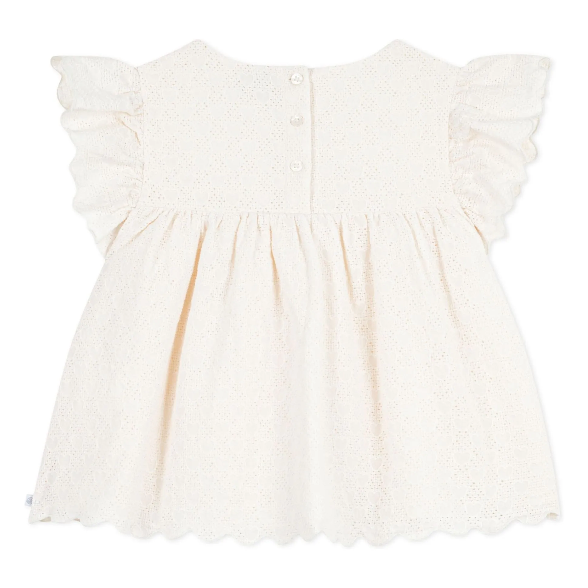 Blouse Broderie Anglaise Coton Bio | Ecru- Image produit n°3