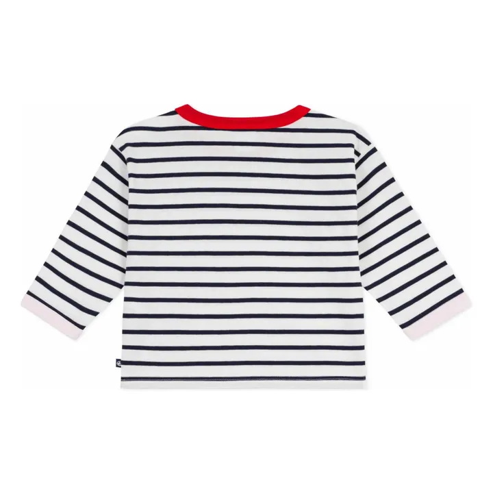 Camiseta Marinière Heart | Blanco- Imagen del producto n°2