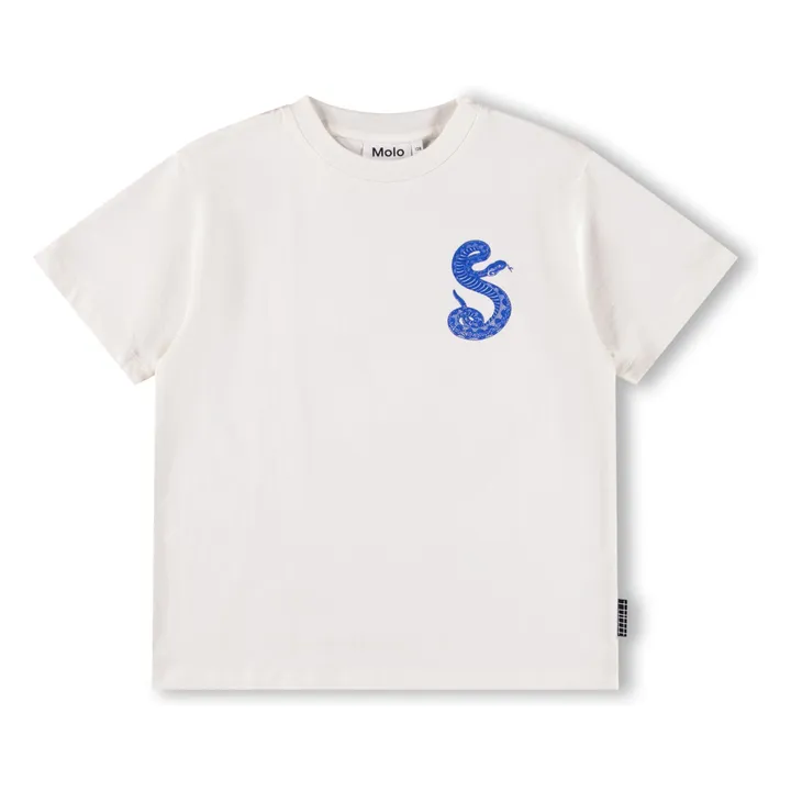 T-shirt Rodney Serpent Coton Bio | Blanc- Image produit n°0