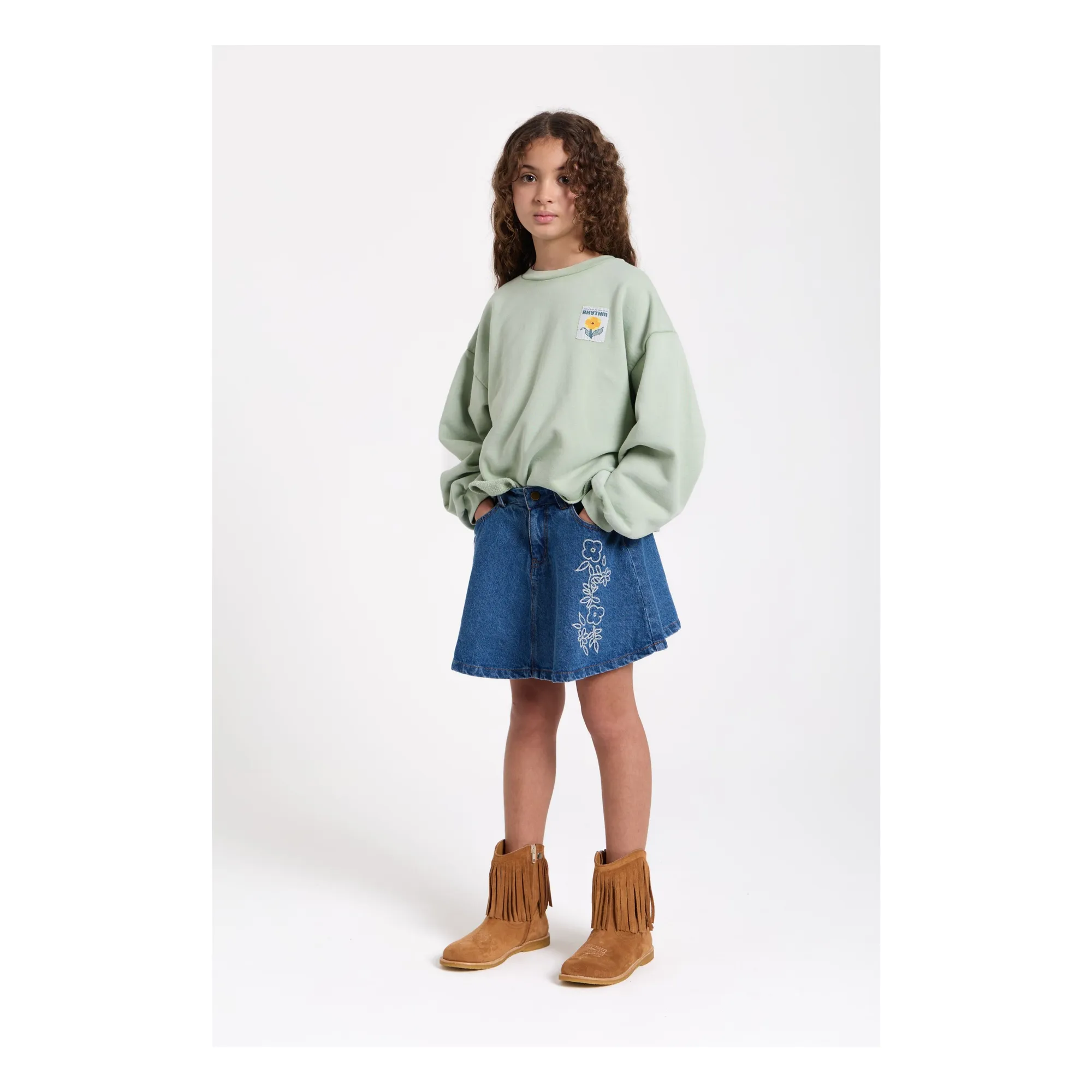 Sweat Belmont Coton Bio | Sauge- Image produit n°6
