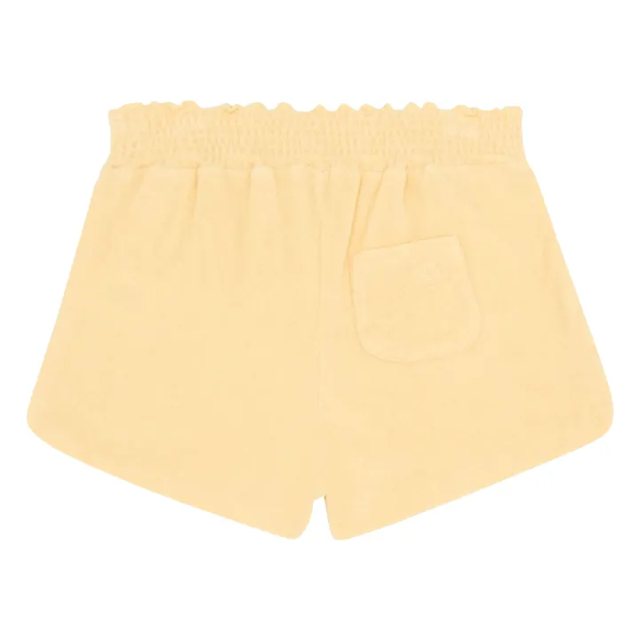 Short Fille Eponge Bio | Jaune pâle- Image produit n°1