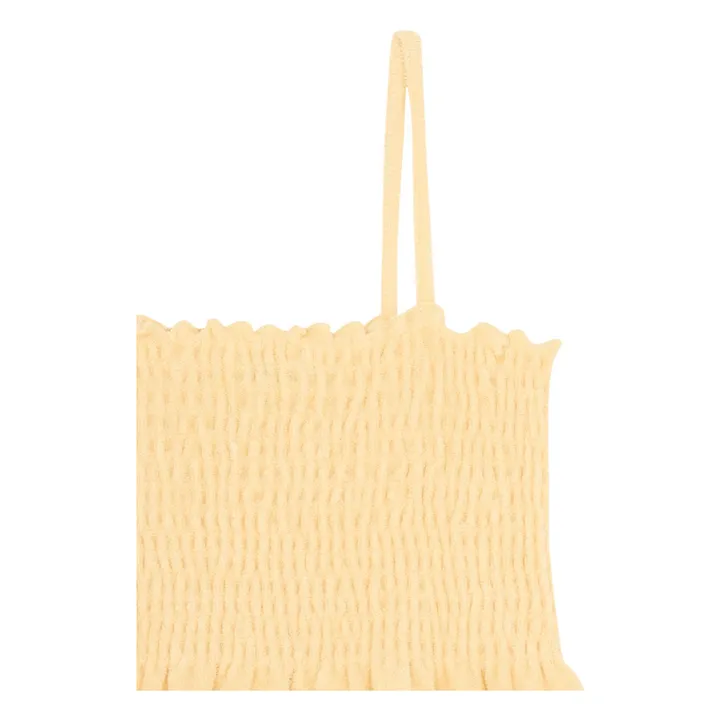 Robe Midi Éponge Bio | Jaune pâle- Image produit n°1