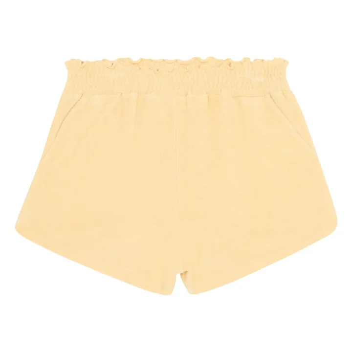 Short Fille Eponge Bio | Jaune pâle- Image produit n°0