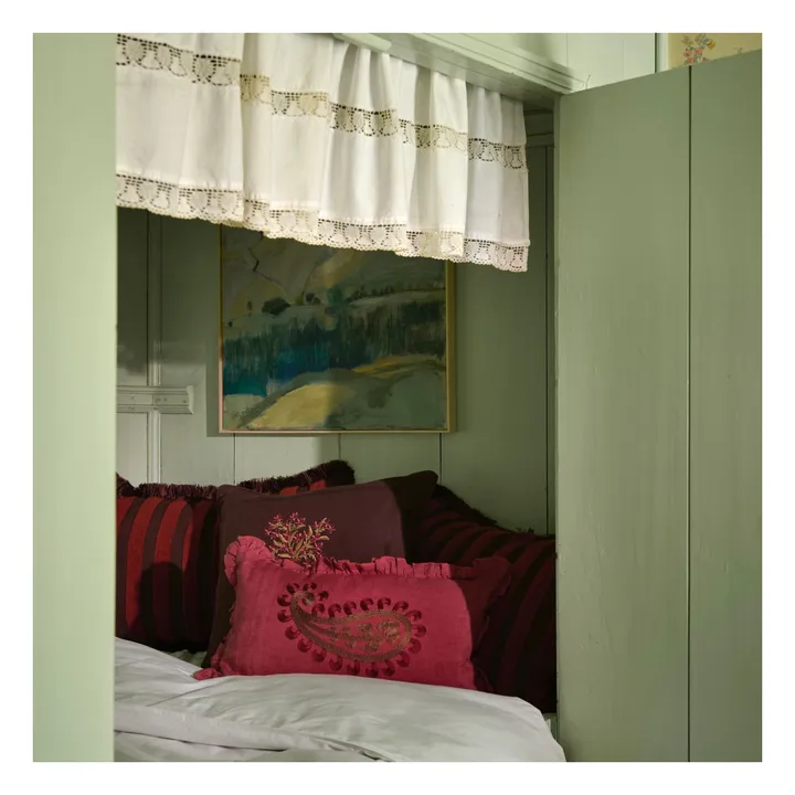 Housse de coussin Jackie | Chocolat- Image produit n°2