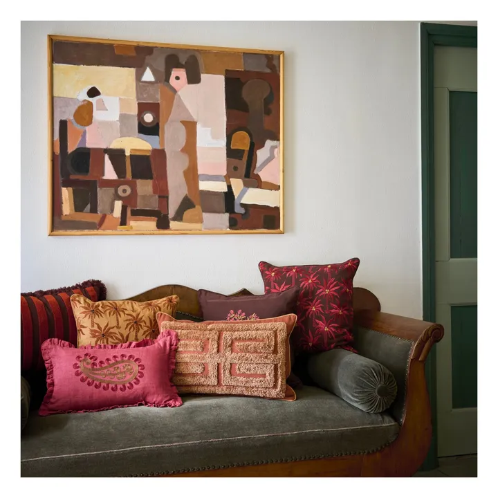 Housse de coussin Jackie | Chocolat- Image produit n°1