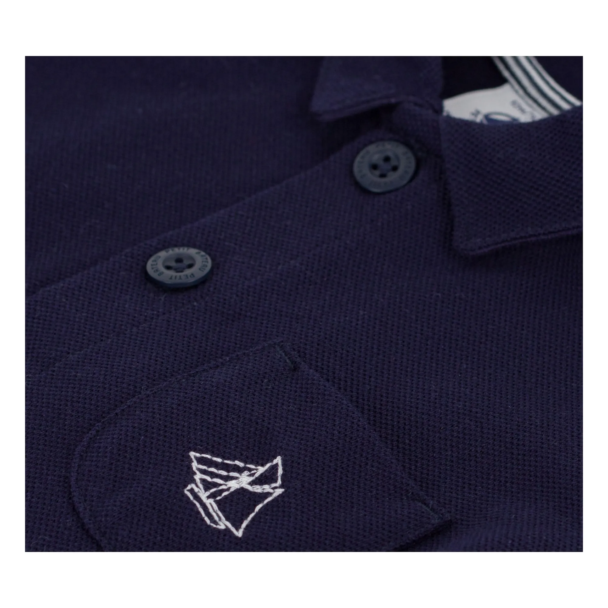 Combishort Col Polo | Bleu foncé- Image produit n°1