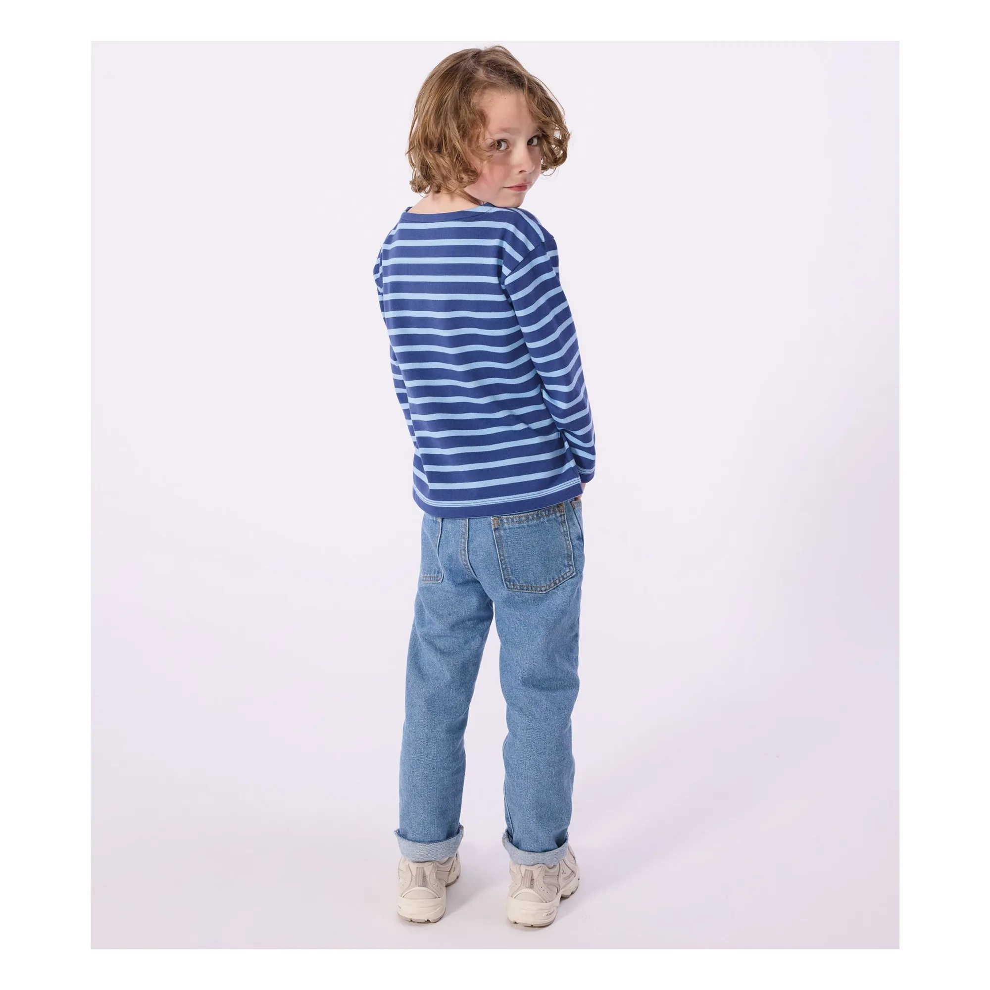 T-shirt Ecusson Marinière | Bleu- Image produit n°5