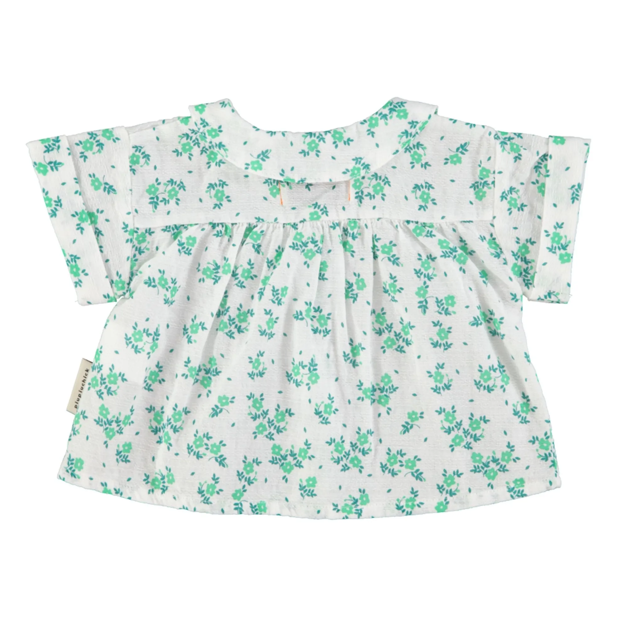 Chemise Fleurie Coton Bio | Blanc- Image produit n°2