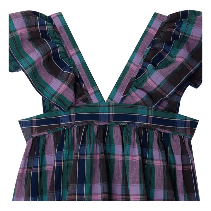 Blouse Elea Carreaux Coton Bio | Violet- Image produit n°1