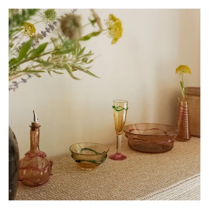 Plat en verre Roméo | Rose- Image produit n°2