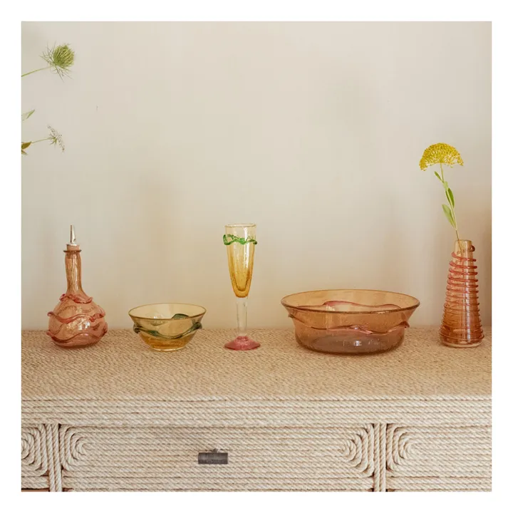 Plat en verre Roméo | Rose- Image produit n°3