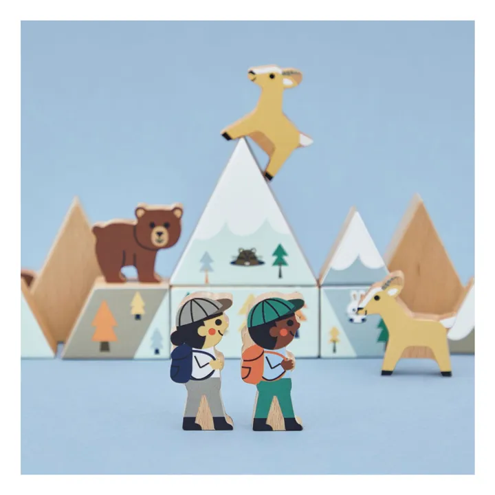 Set de cubes en bois Vallée blanche - Cross Roads- Image produit n°6