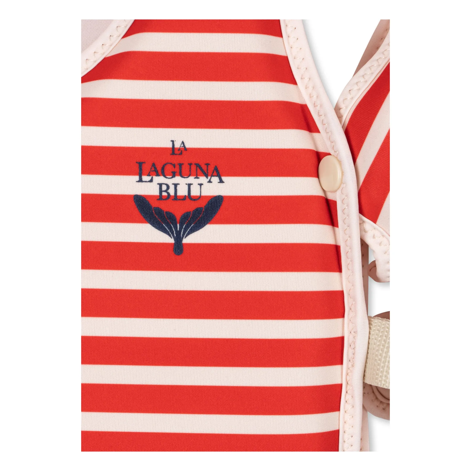 Gilet de natation avec brassard Rouge Stripe | Rouge- Image produit n°2