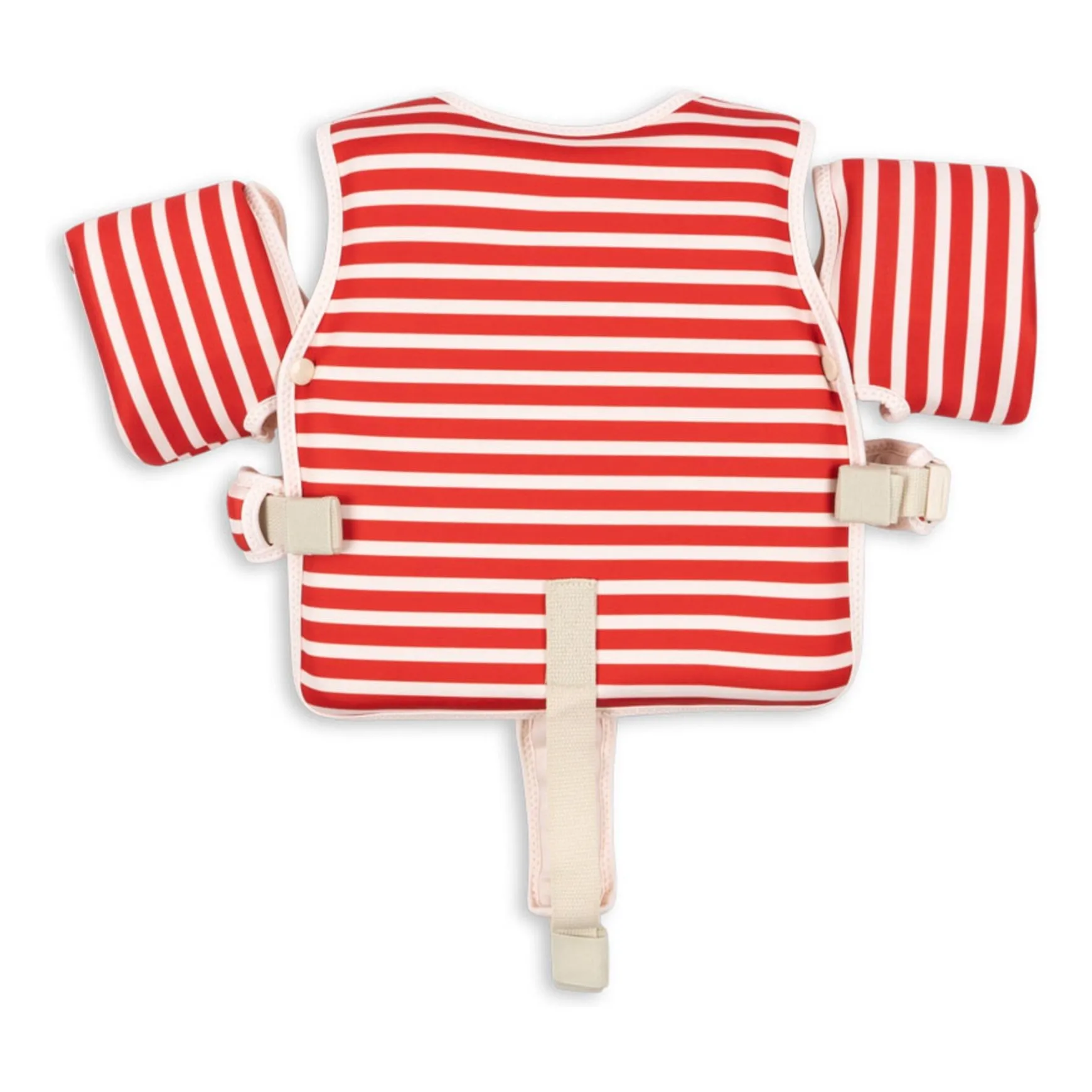 Gilet de natation avec brassard Rouge Stripe | Rouge- Image produit n°1
