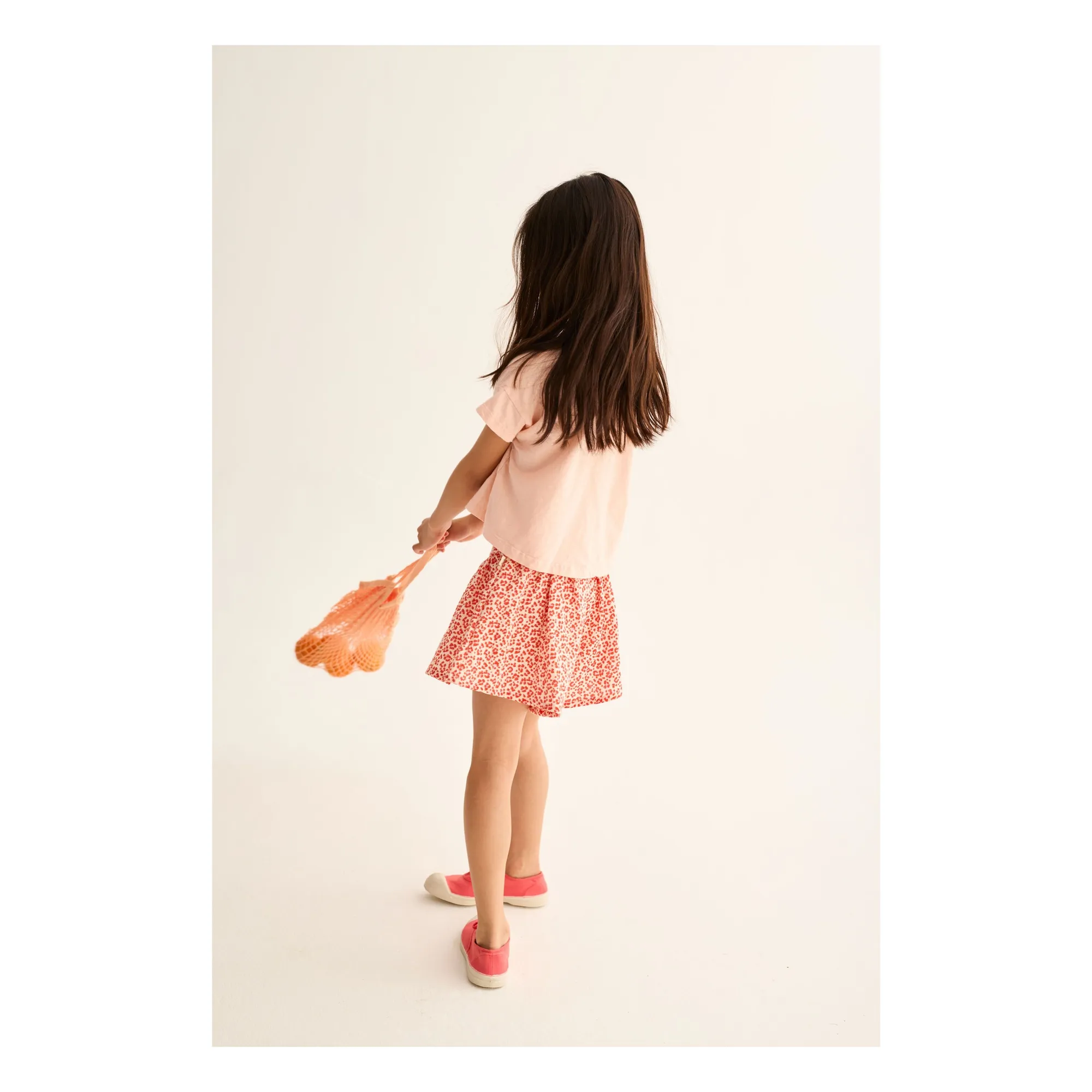 Short Flor Léopard | Rouge- Image produit n°1