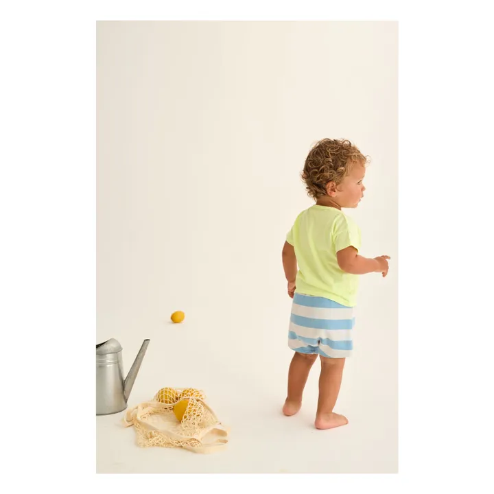 Pantalones cortos a rayas Cali | Azul Cielo- Imagen del producto n°3