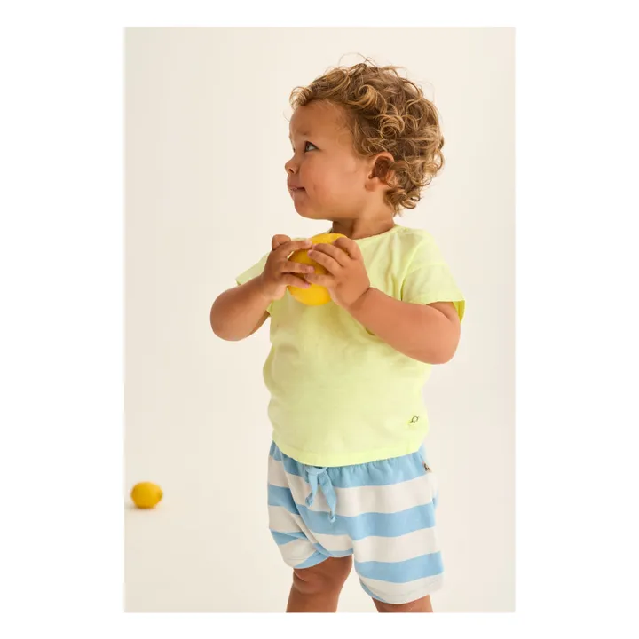 Pantalones cortos a rayas Cali | Azul Cielo- Imagen del producto n°1