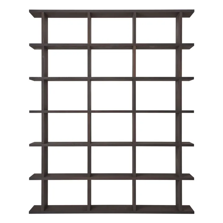 Bibliothèque en bois Kona | Chêne Foncé- Image produit n°0