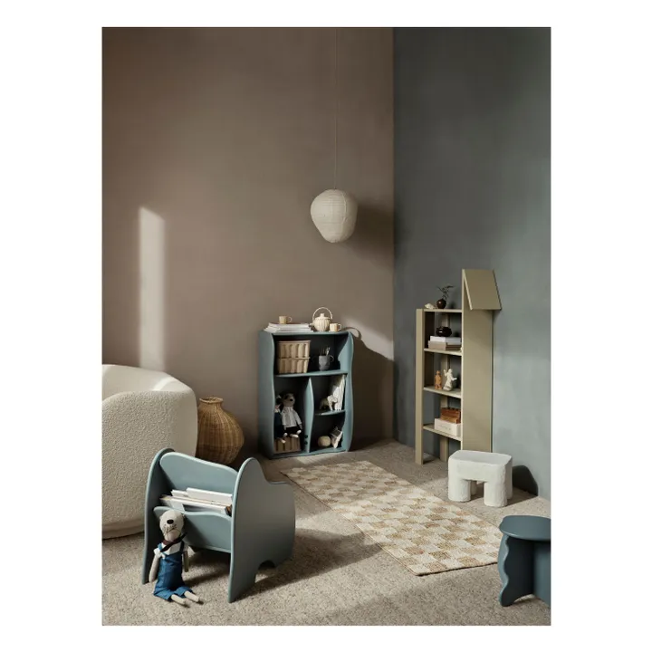 Bibliothèque Slope | Bleu gris- Image produit n°1