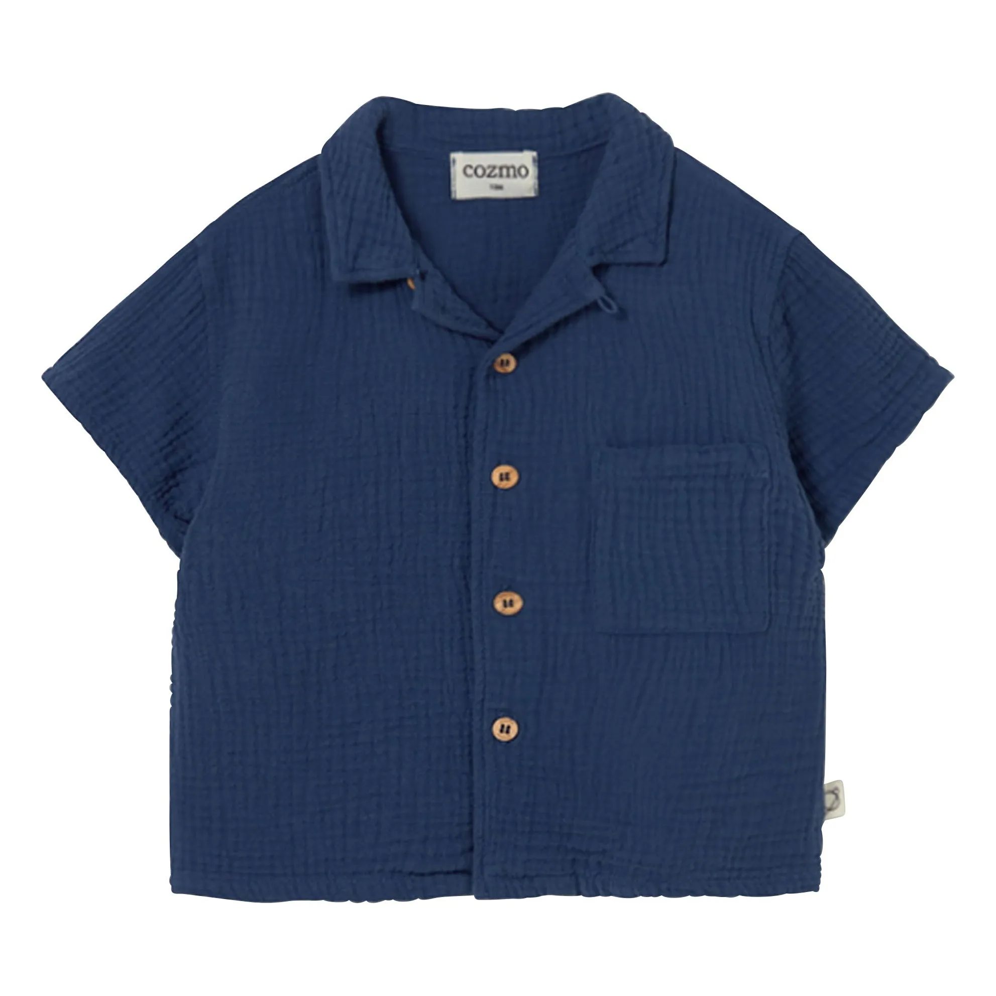 Chemise Abel Gaze de Coton | Bleu marine- Image produit n°0