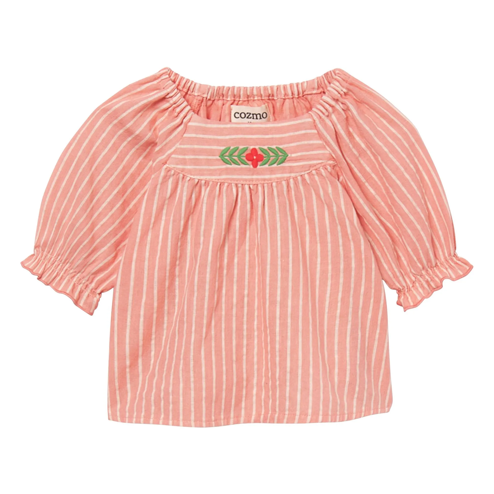 Blouse Amapola Rayée | Rose- Image produit n°0