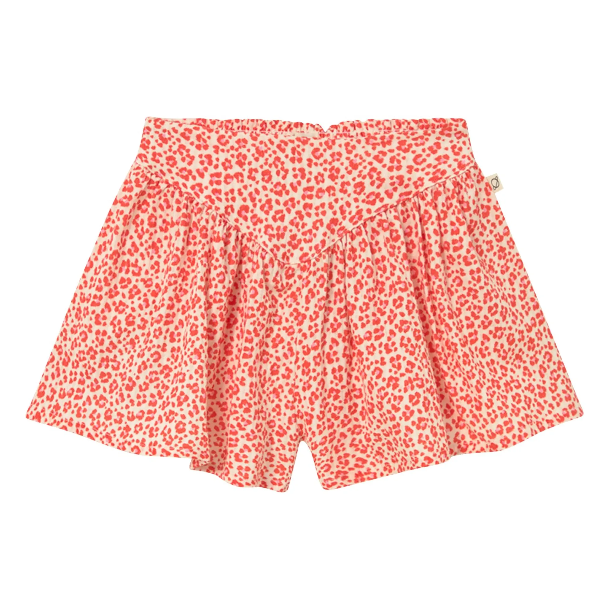 Short Flor Léopard | Rouge- Image produit n°0