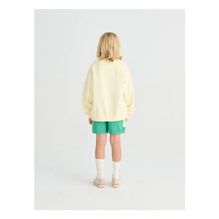 Sudadera N°11 Algodón orgánico | Amarillo palo- Imagen del producto n°5