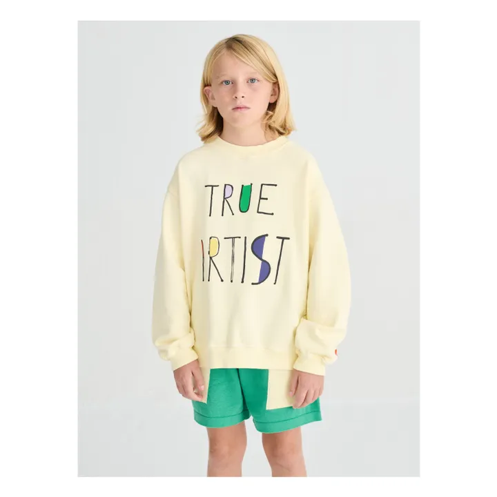 Sudadera N°11 Algodón orgánico | Amarillo palo- Imagen del producto n°1