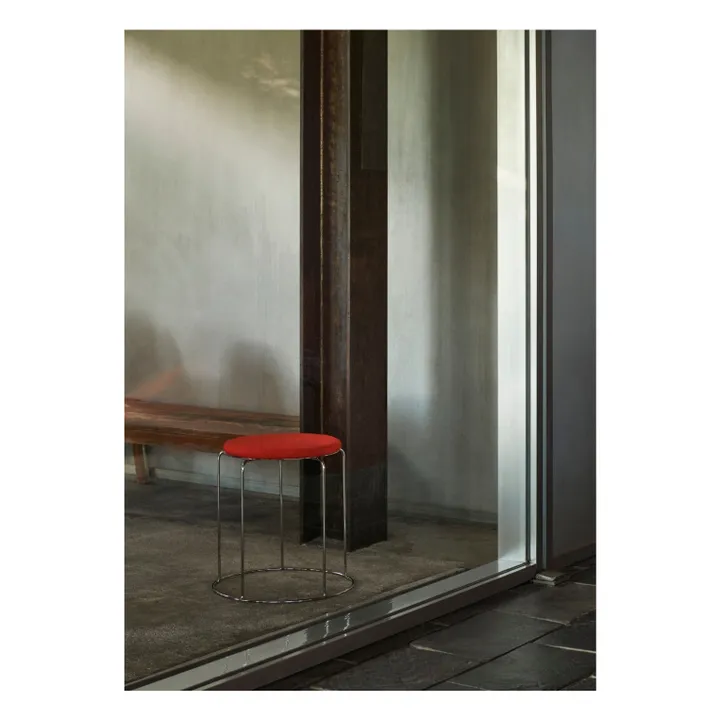 Assise pour tabouret Wire VP11, Verner Panton | Rouge coquelicot- Image produit n°5