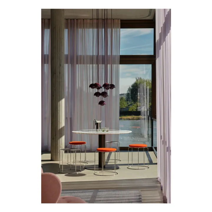 Assise pour tabouret Wire VP11, Verner Panton | Rouge coquelicot- Image produit n°2