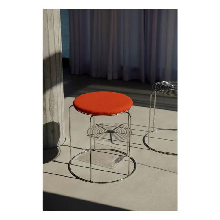 Assise pour tabouret Wire VP11, Verner Panton | Rouge coquelicot- Image produit n°1