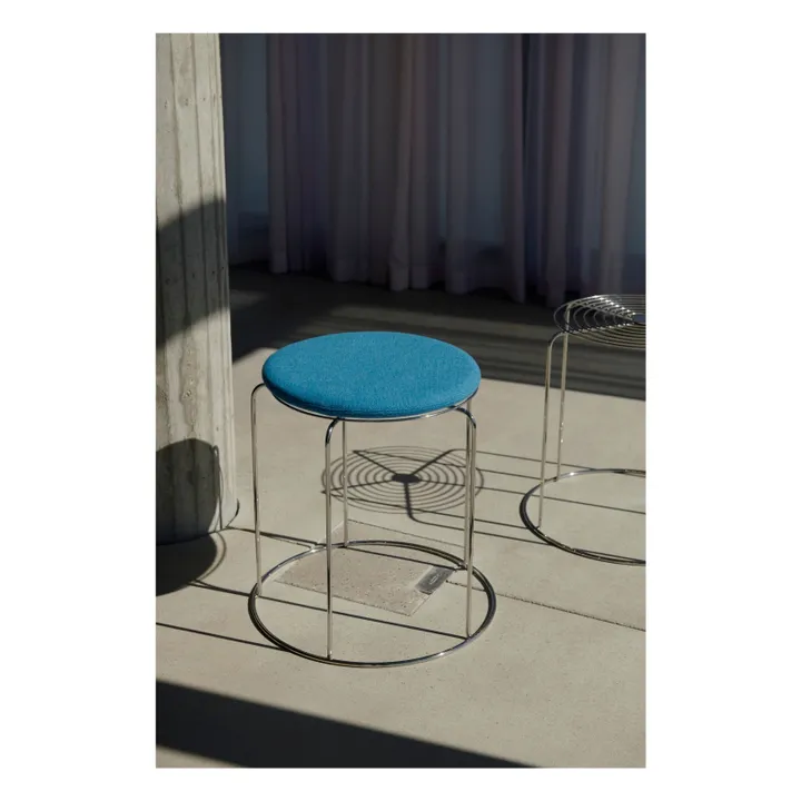 Assise pour tabouret Wire VP11, Verner Panton | Bleu turquoise- Image produit n°1