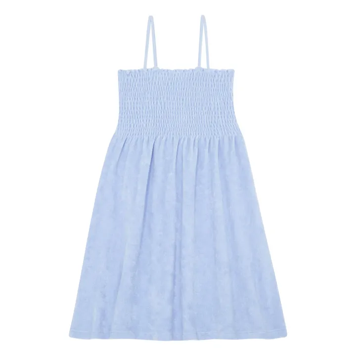 Robe Midi Éponge Bio | Ice blue- Image produit n°2