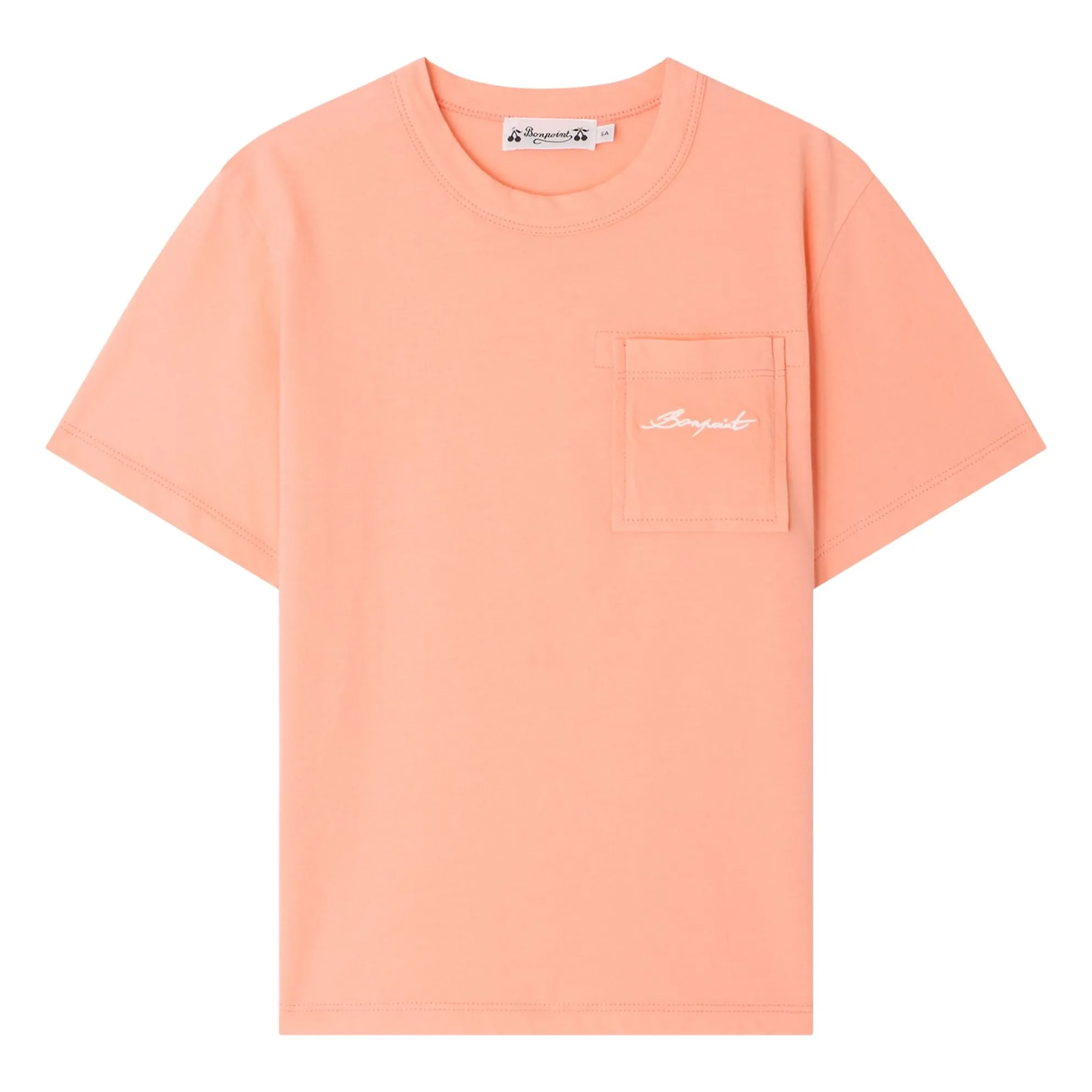 Camiseta Elrador de algodón orgánico | Coral- Imagen del producto n°0