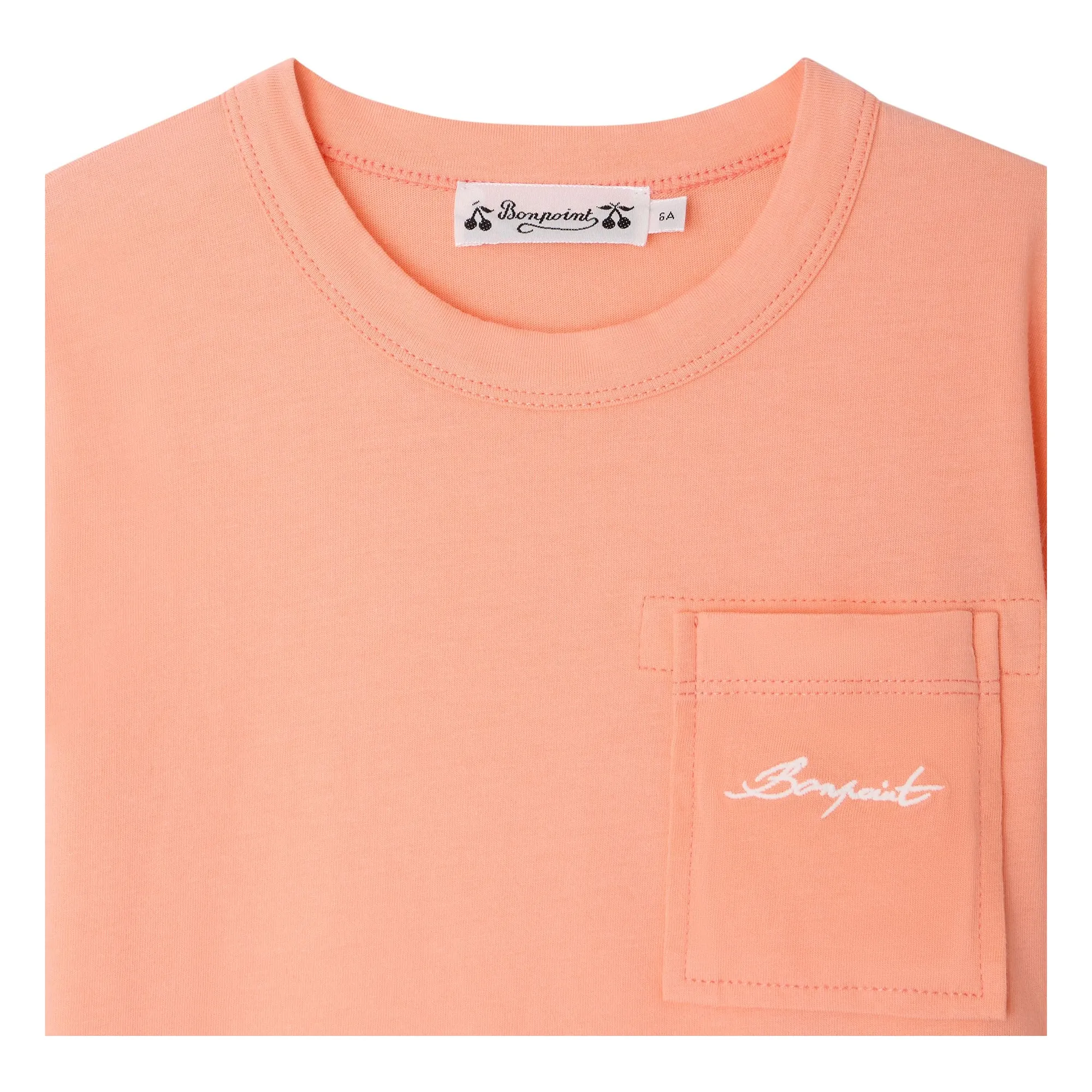Camiseta Elrador de algodón orgánico | Coral- Imagen del producto n°1
