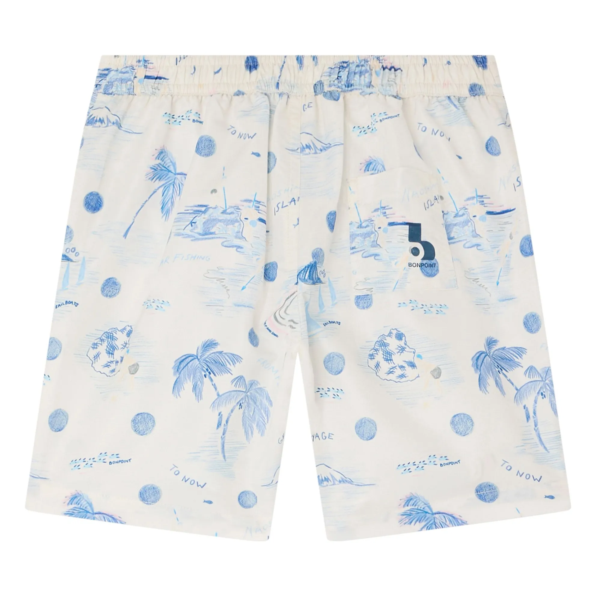 Shorts de baño Ariel Ile Fibras recicladas | Crudo- Imagen del producto n°2