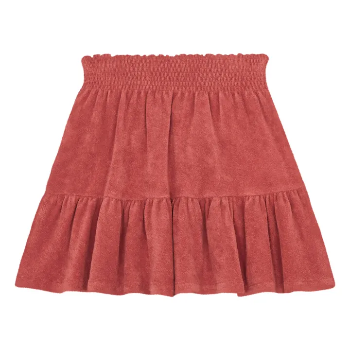 Jupe Courte Smock éponge Bio | Terracotta- Image produit n°1
