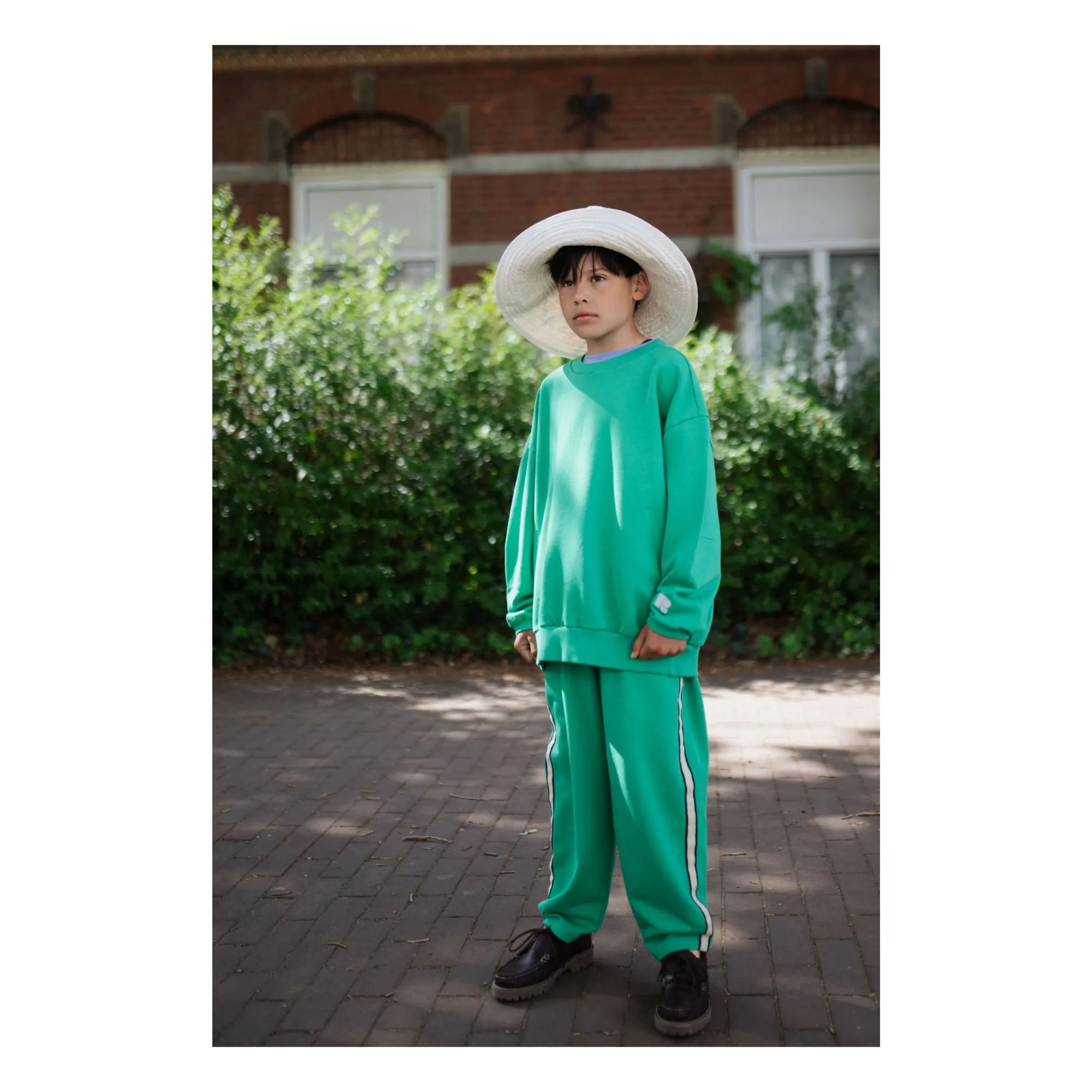 Sweat Oversized Cozydrop Coton Bio | Vert- Image produit n°3