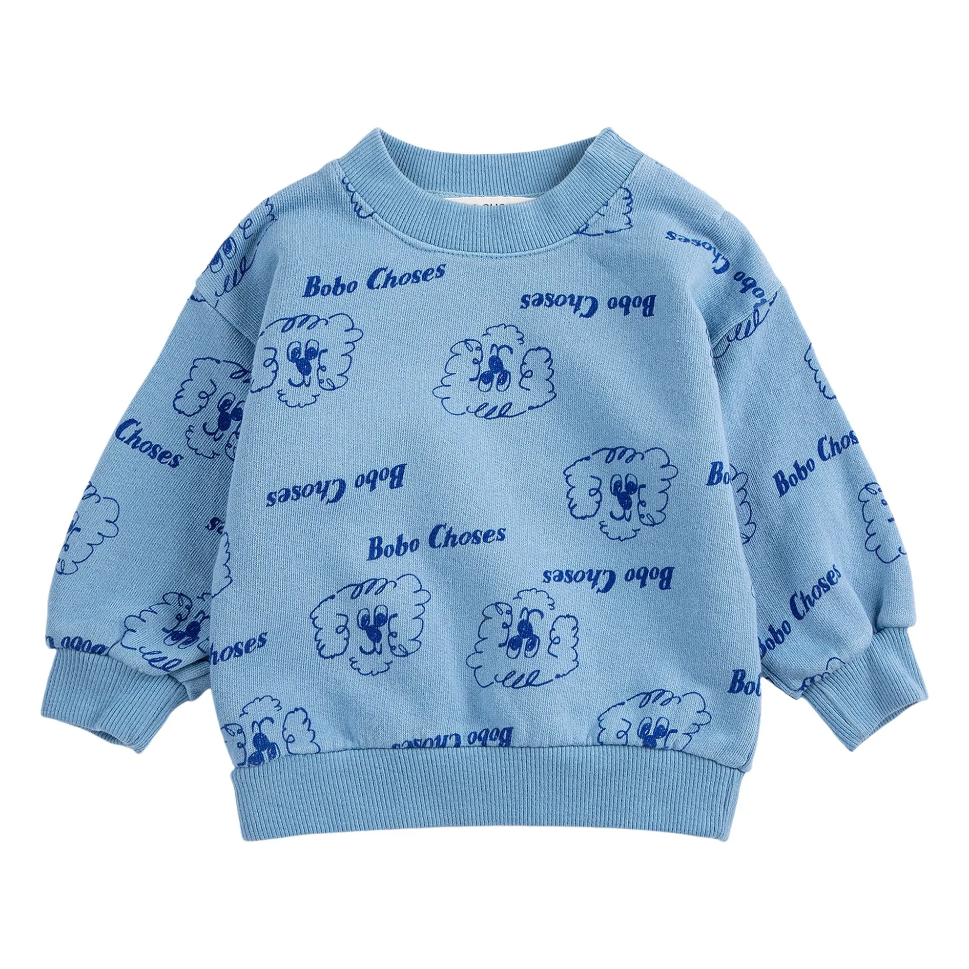 Sweat Chiens Coton Bio | Bleu- Image produit n°0