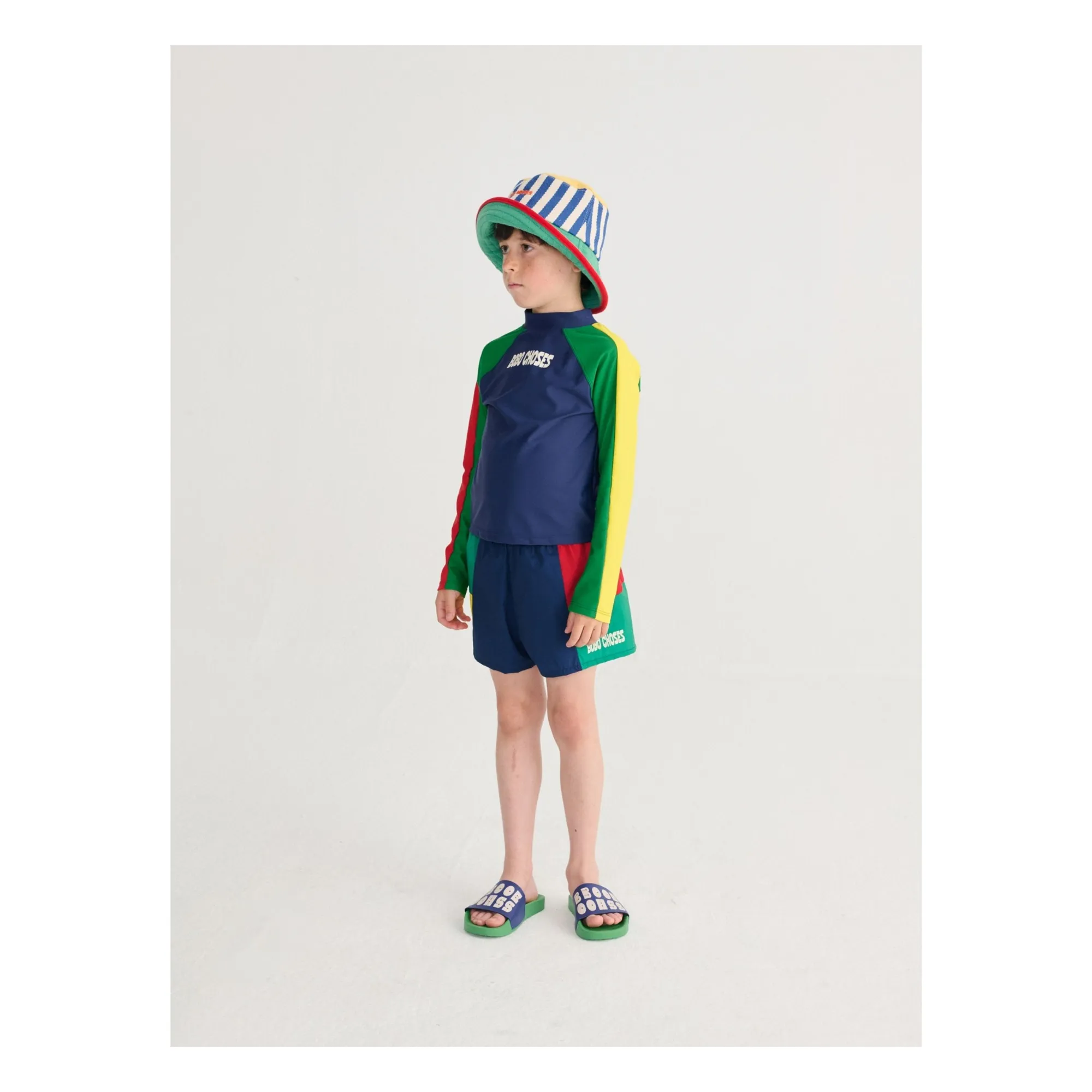 T-shirt de Bain Anti-UV Bobo Choses Fibres Recyclées | Bleu marine- Image produit n°5
