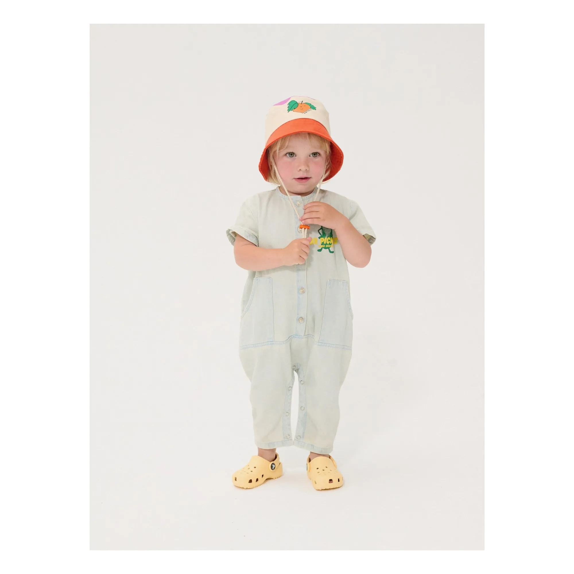 Chapeau Colorblock Fibres Recyclées | Orange- Image produit n°1
