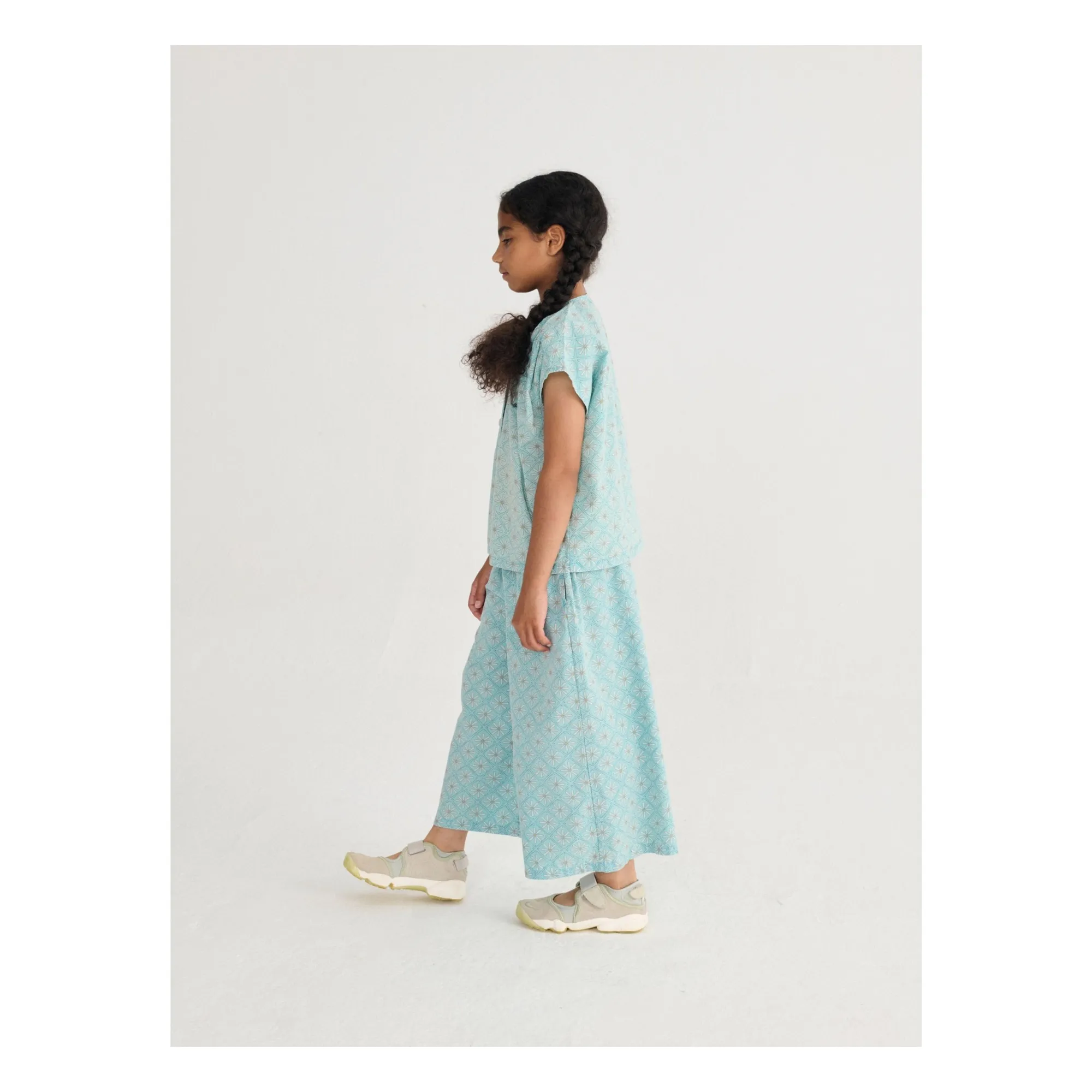 Top Marguerites Coton Bio | Bleu Clair- Image produit n°5
