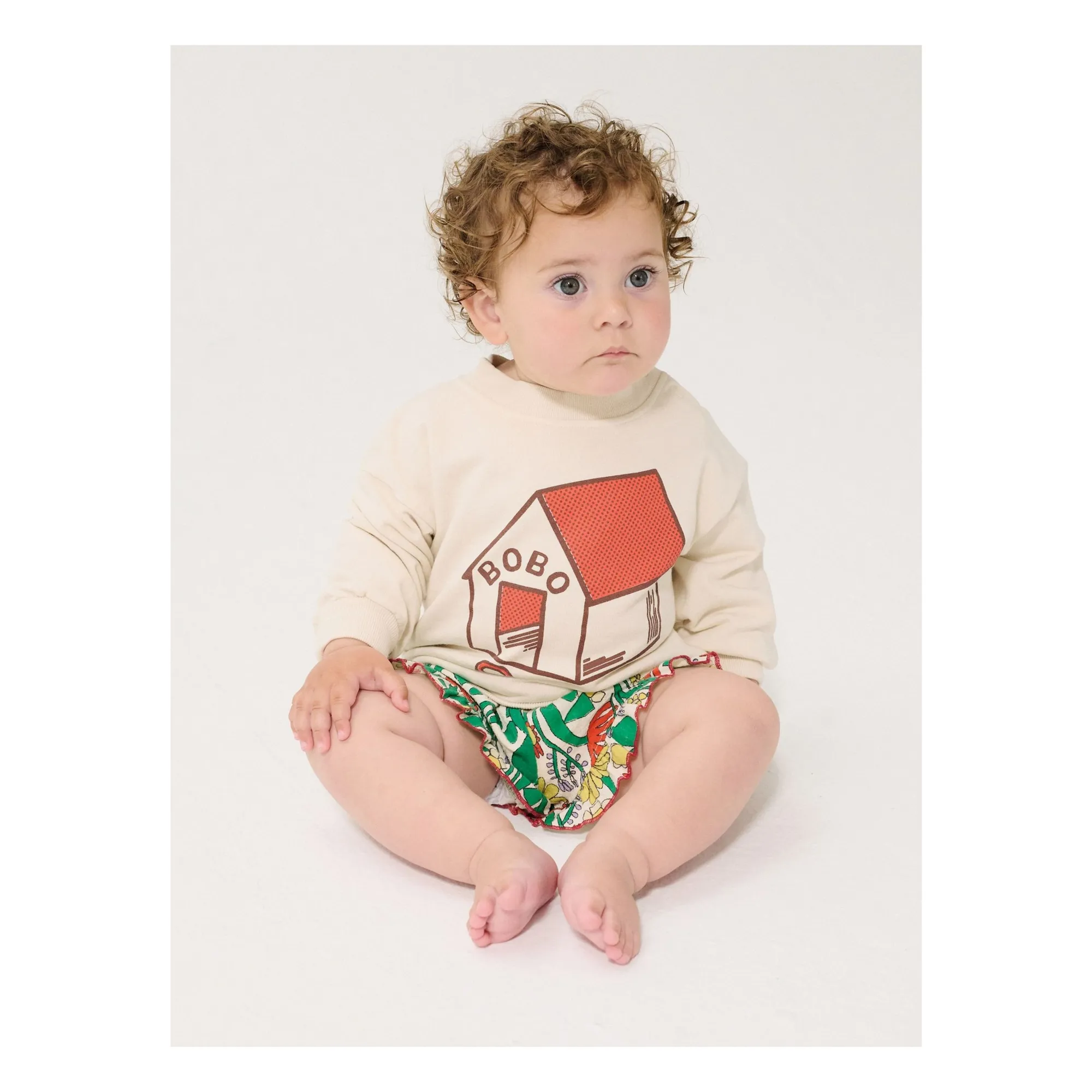 Sweat Niche Coton Bio Bébé | Ecru- Image produit n°2