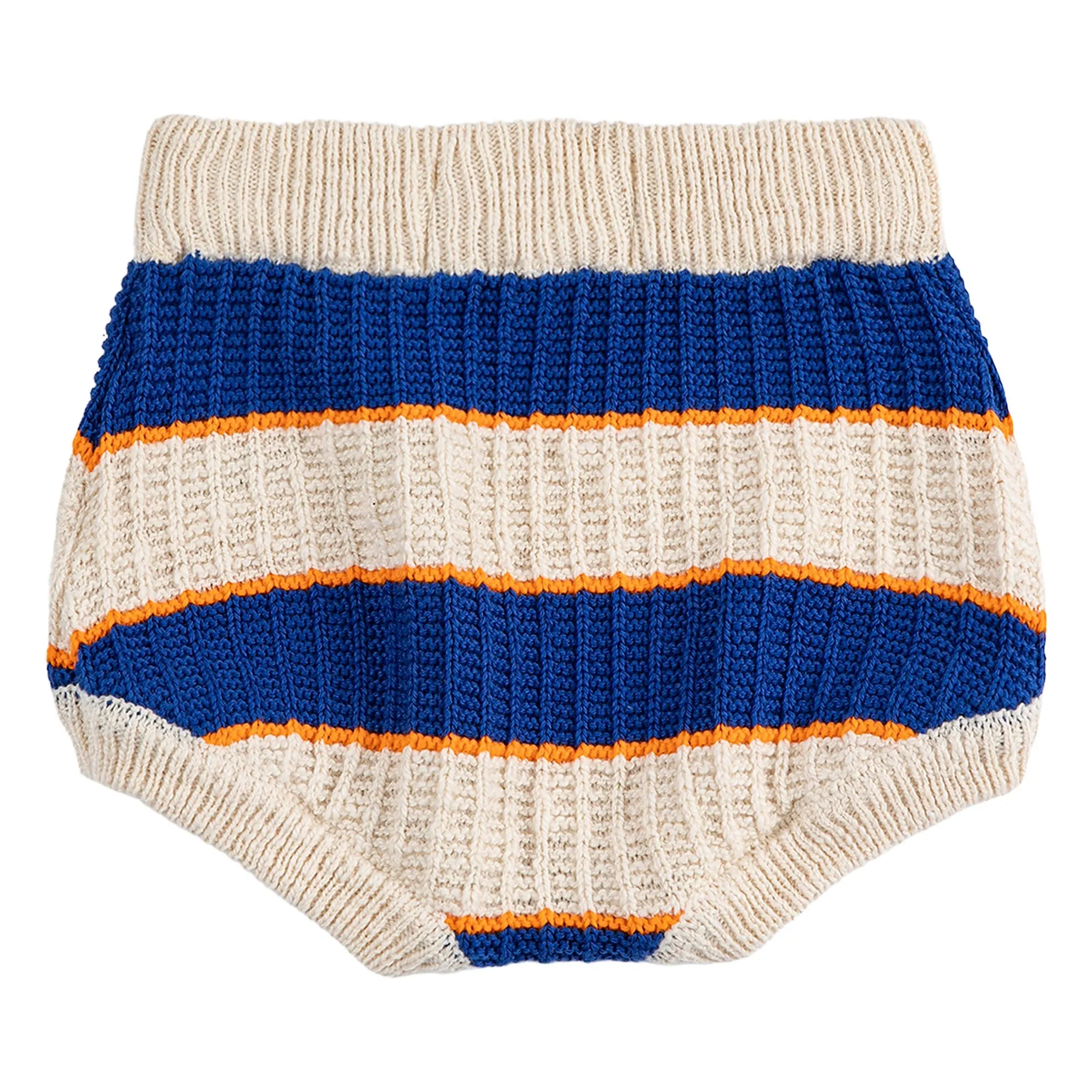 Bloomer Rayé Maille Coton Bio | Ecru- Image produit n°1