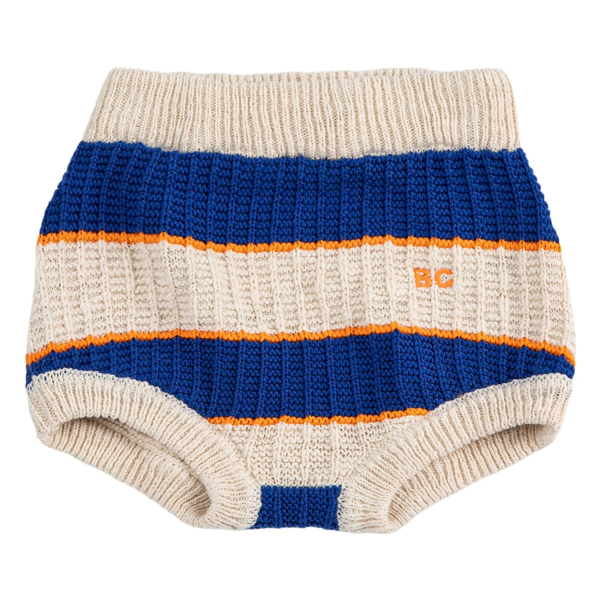 Bloomer Rayé Maille Coton Bio | Ecru- Image produit n°0